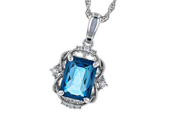 L318-30670: NECK 1.68 LONDON BLUE TOPAZ 1.73 TGW (8x6MM LBT)