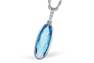 L318-30697: NECK 1.90 BLUE TOPAZ 1.93 TGW