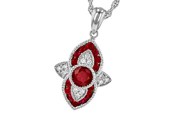 L318-30715: NECK .63 TW RUBY .70 TGW