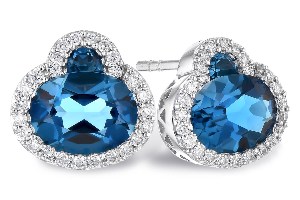 L318-34306: EARR 2.60 TW LONDON BLUE TOPAZ 2.81 TGW