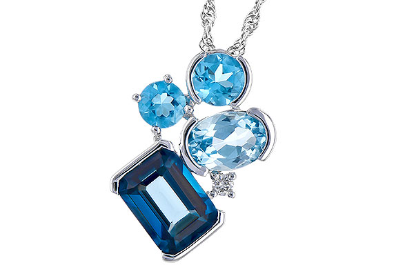 L318-34324: NECK 3.08 BLUE TOPAZ TW 3.11 TGW