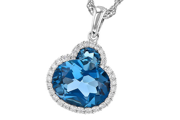 L318-34351: NECK 2.86 LONDON BLUE TOPAZ 3.00 TGW (10X8 OVAL)