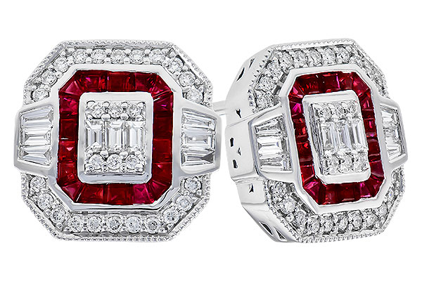 L319-18842: EARR .58 TW RUBY .96 TGW