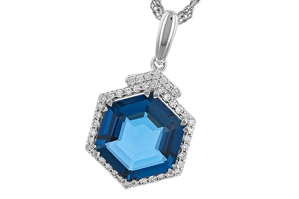 L319-22515: NECK 3.94 TW LONDON BLUE TOPAZ 4.12 TGW