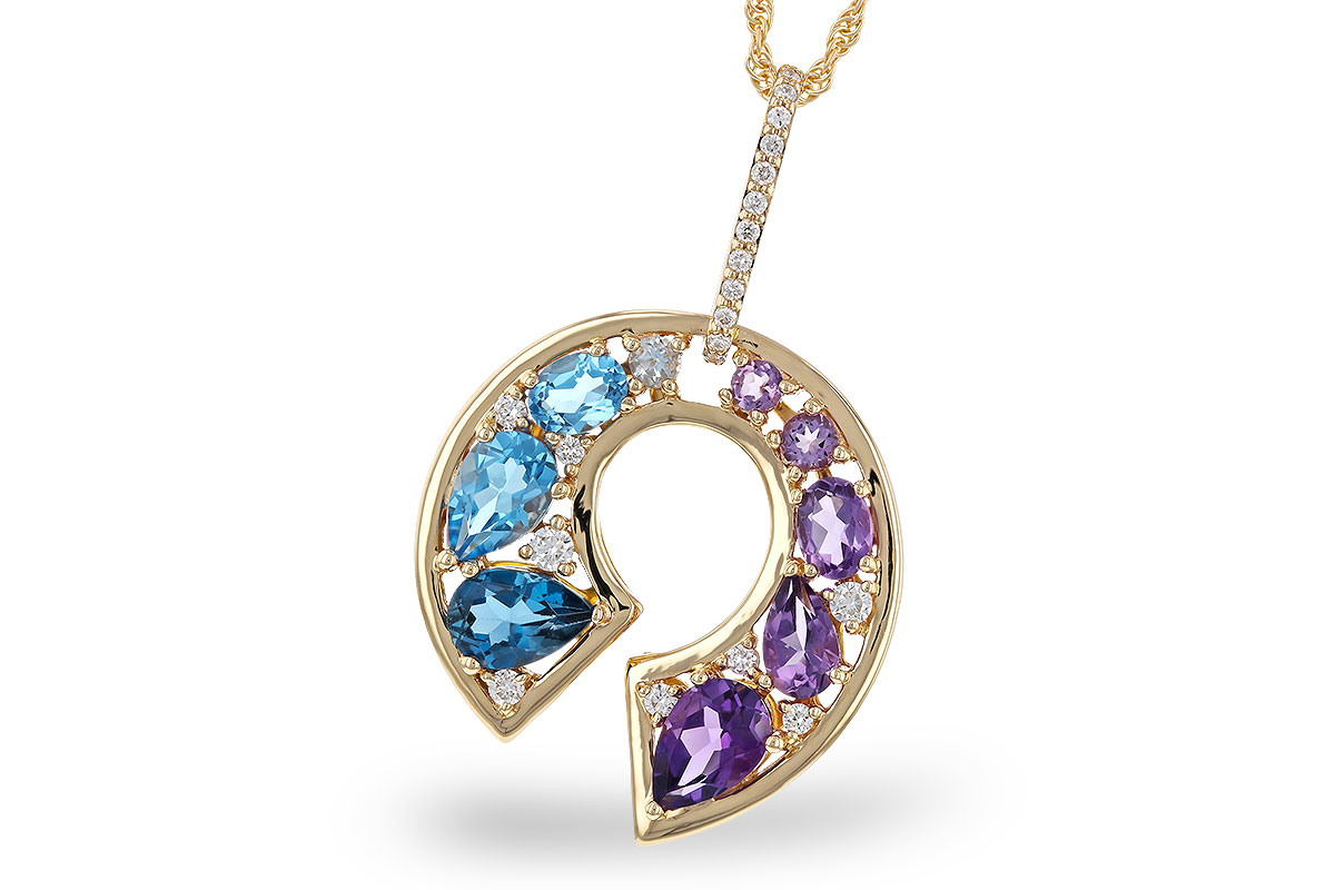 L320-13415: NECKLACE 1.77 SEMI-PREC (AMY & BT) 1.90 TGW