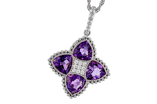 L320-14279: NECKLACE 2.22 AMETHYST 2.28 TGW