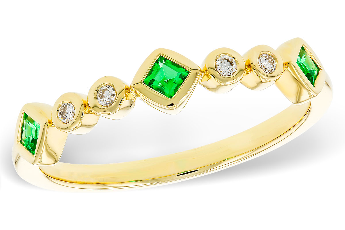 L320-14351: LDS WED RG .14 TW EMERALD .19 TGW