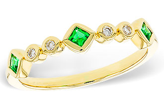 L320-14351: LDS WED RG .14 TW EMERALD .19 TGW