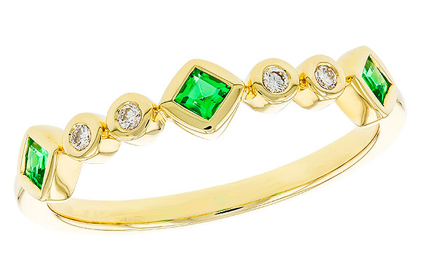 L320-14351: LDS WED RG .14 TW EMERALD .19 TGW