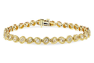 L320-17070: BRACELET 2.15 TW FANCY CUT DIAMONDS