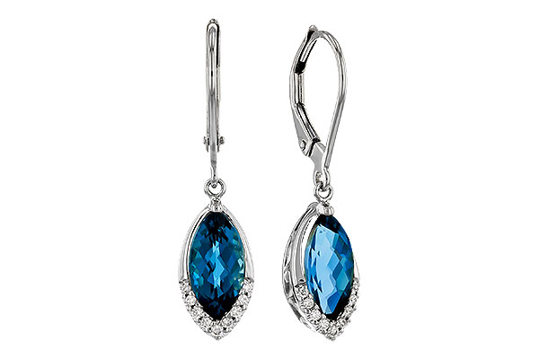 L320-17088: EARR 2.42 TW LONDON BLUE TOPAZ 2.50 TGW (9x5MM MQ)