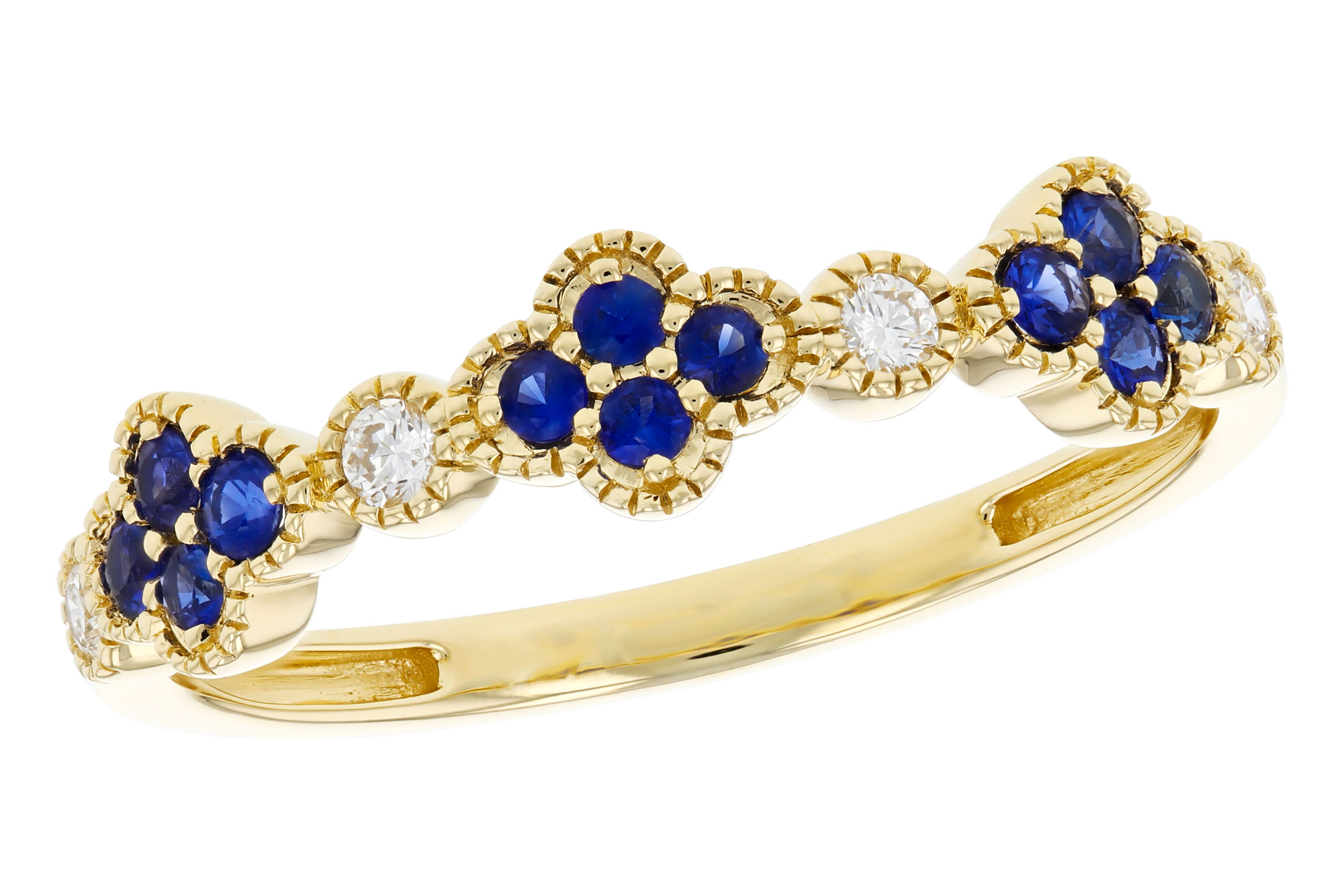 L321-03388: LDS WED RG .23 TW SAPPHIRE .31 TGW