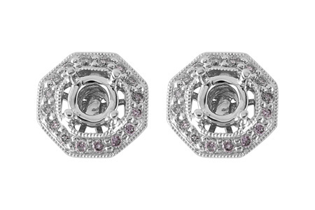 M045-62515: SEMI EARRINGS .20 TW