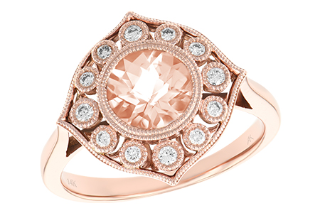 M233-77024: LDS RG .90 MORGANITE 1.05 TW