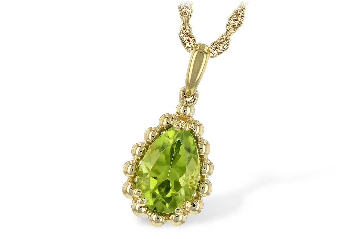 M234-67988: NECKLACE 1.30 CT PERIDOT