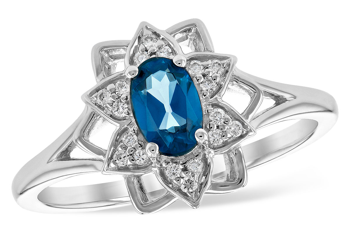 M234-70651: LDS DIA RG .47 BLUE TOPAZ .56 TGW