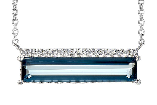 M235-60688: NECK 2.70 LONDON BLUE TOPAZ 2.80 TGW