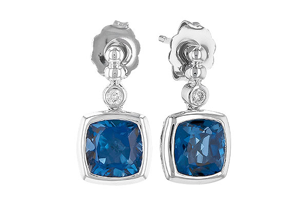 M318-27924: EARR 1.78 LONDON BLUE TOPAZ 1.82 TGW