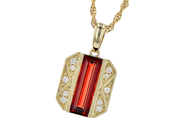 M318-32497: NECK 1.60 GARNET 1.67 TGW