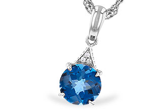 M319-23397: NECK 1.60 LONDON BLUE TOPAZ 1.61 TGW (7MM RD)