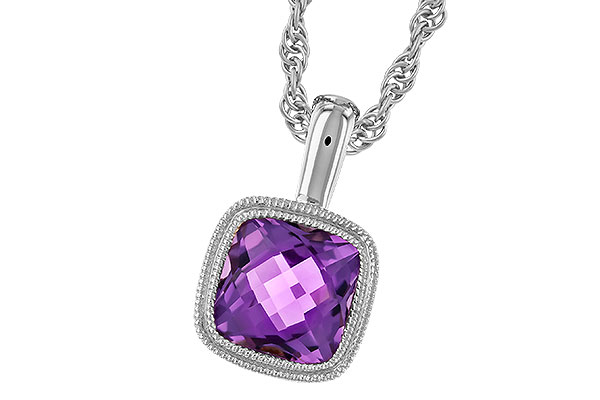M319-25188: NECKLACE .82 AMETHYST