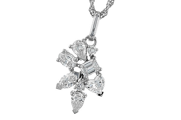 M319-25233: NECKLACE .90 TW FANCY CUT DIAS