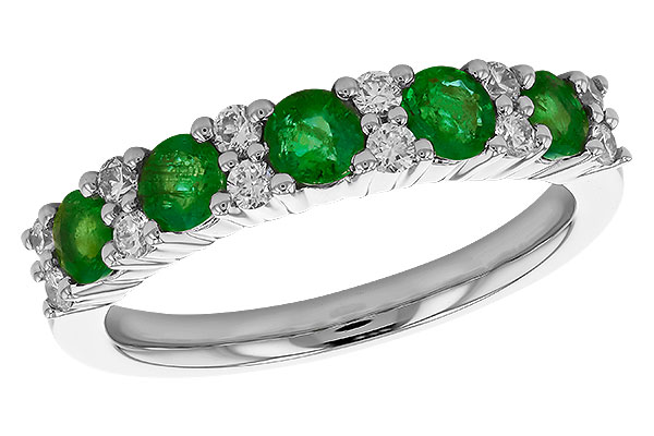 M319-26160: LDS WED RG .70 EMERALD .94 TGW