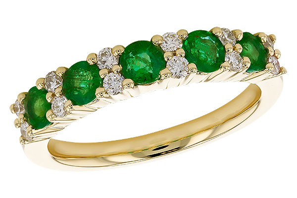 M319-26160: LDS WED RG .70 EMERALD .94 TGW