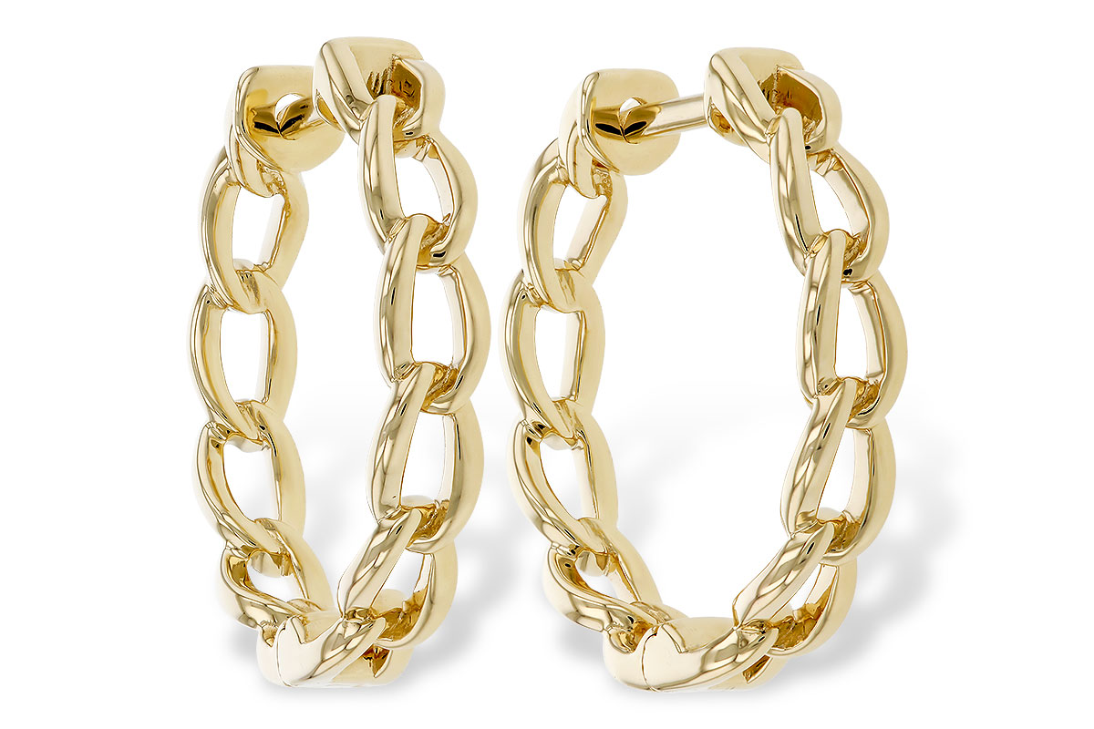 M320-10688: GOLD EARRINGS (18MM)