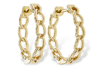 M320-10688: GOLD EARRINGS (18MM)