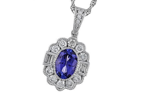 M320-10697: NECKLACE .80 TANZANITE 1.15 TGW (7x5MM OV)