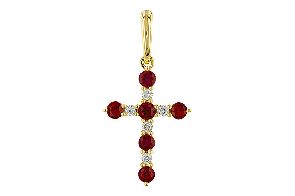 M320-11606: PENDANT .34 TW RUBY .42 TGW