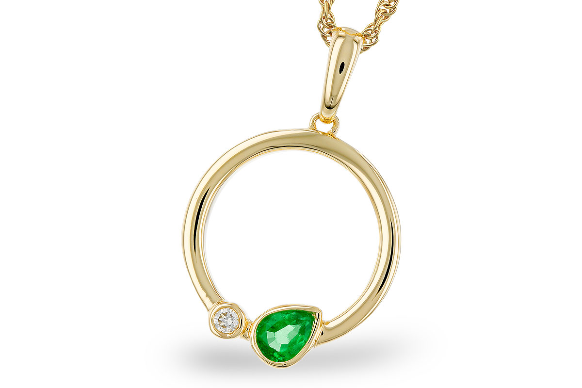 M320-11615: NECKLACE .20 EMERALD .22 TGW
