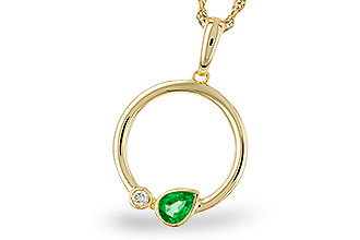 M320-11615: NECKLACE .20 EMERALD .22 TGW