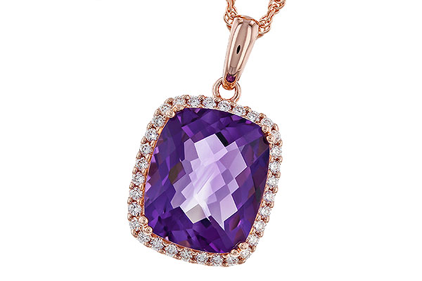 M320-12506: NECKLACE 4.57 AMETHYST 4.81 TGW (12x10MM CU)