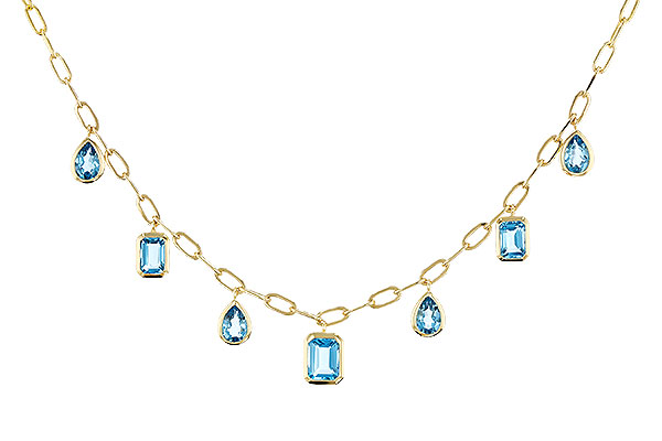 M320-12533: NECKLACE 4.10 TW BLUE TOPAZ (17")