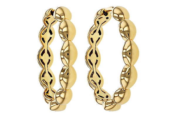 M320-17015: GOLD EARRINGS (21MM)
