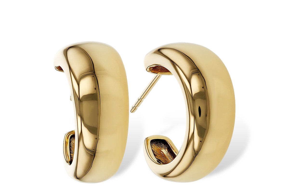 M320-17024: GOLD EARRINGS (16MM)