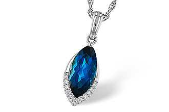 M320-17088: NECK 2.14 LONDON BLUE TOPAZ 2.20 TGW (12x6MM MQ)