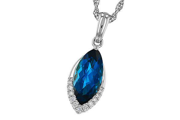 M320-17088: NECK 2.14 LONDON BLUE TOPAZ 2.20 TGW (12x6MM MQ)