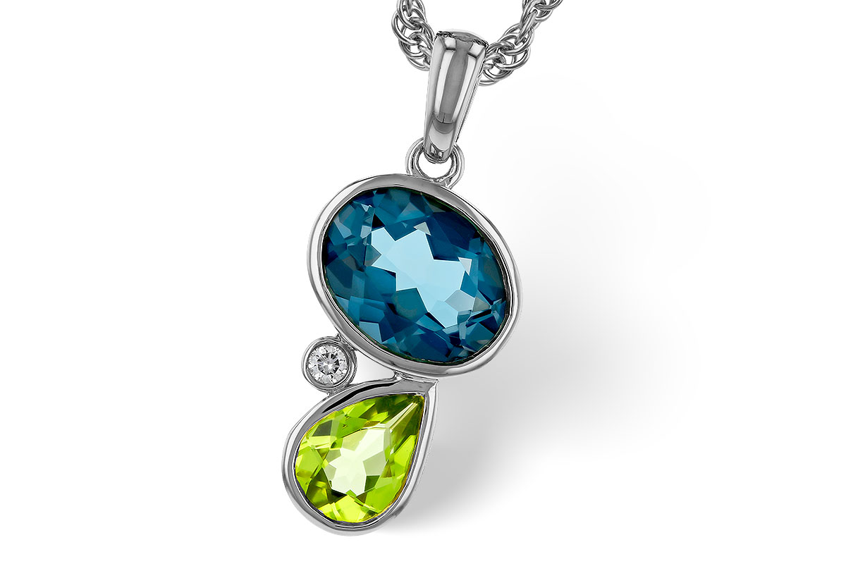 M320-17951: NECKLACE 2.43 SEMI-PREC (PER,LBT) 2.45 TGW