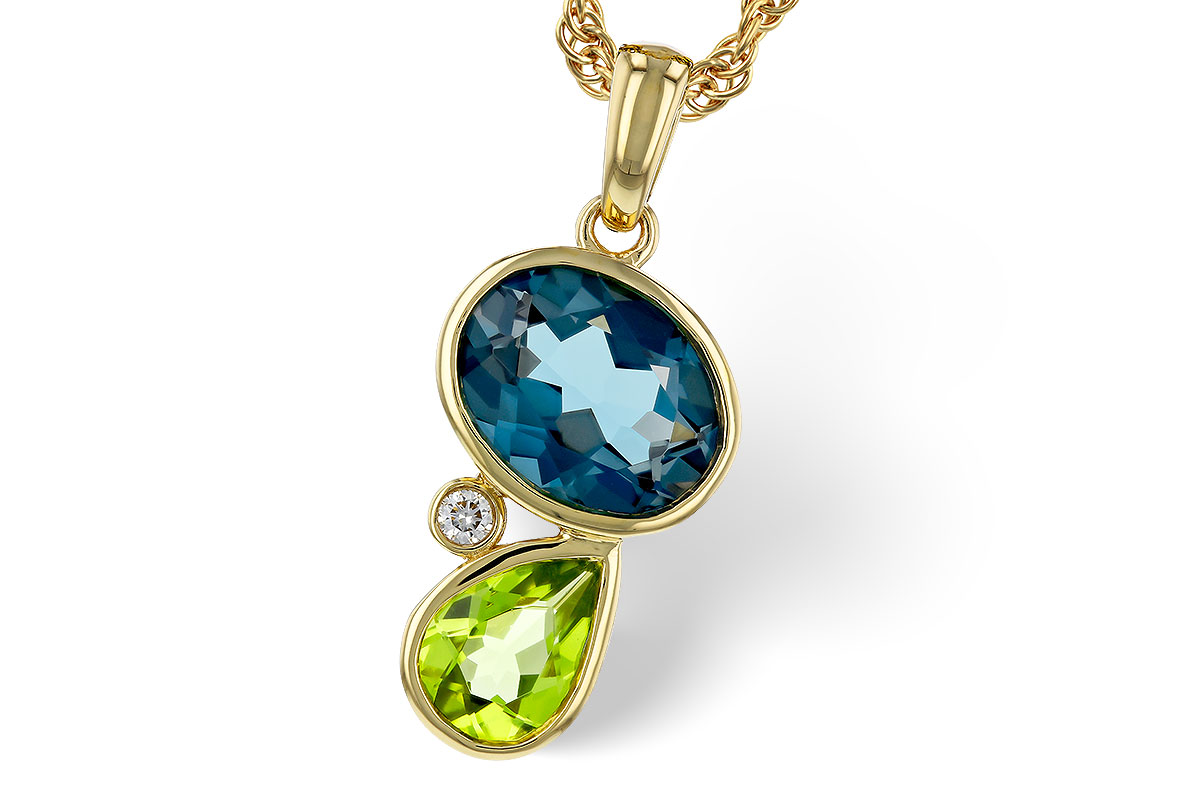 M320-17951: NECKLACE 2.43 SEMI-PREC (PER,LBT) 2.45 TGW