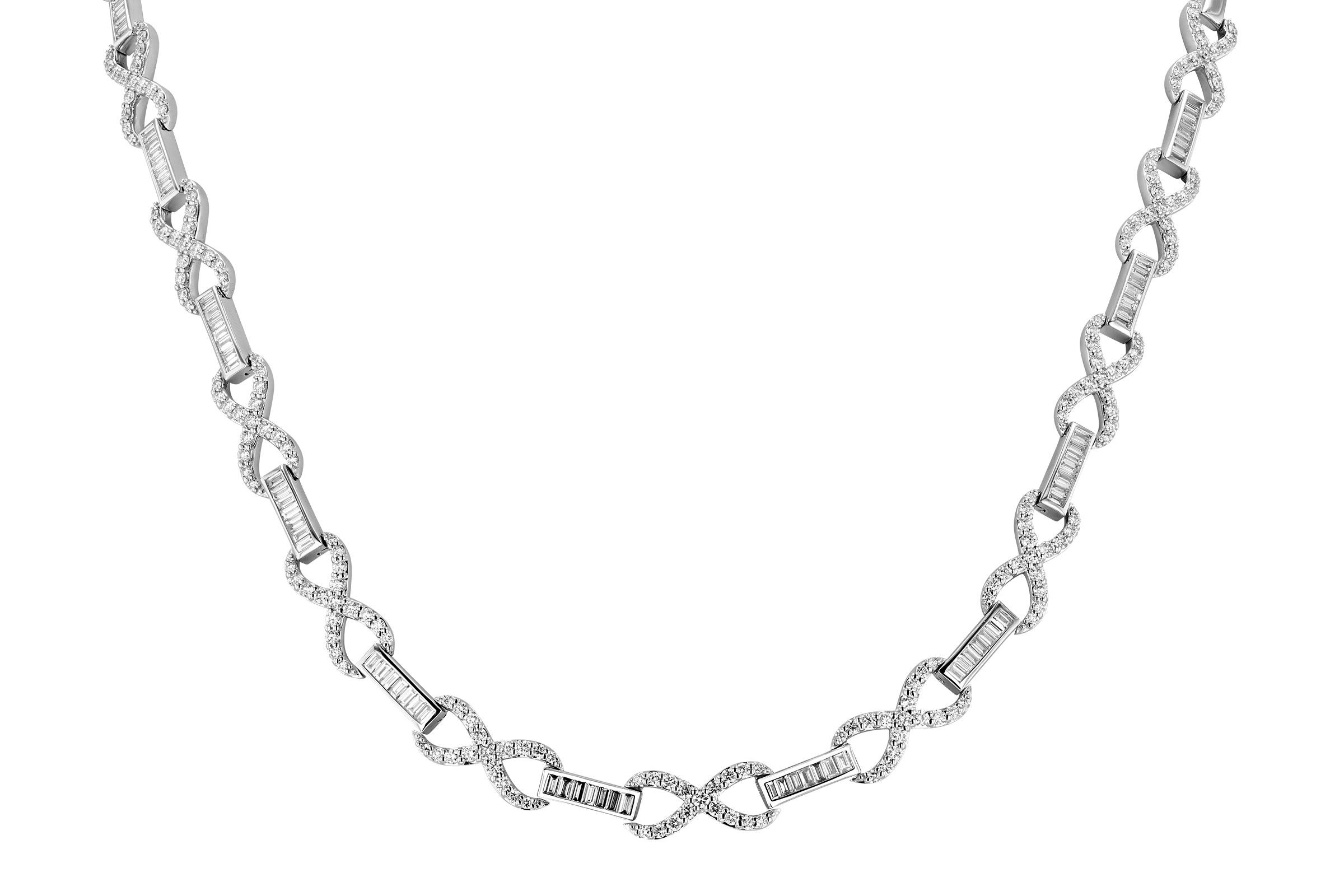 M321-02524: NECKLACE 1.42 TW BAG 3.62 TW (17")