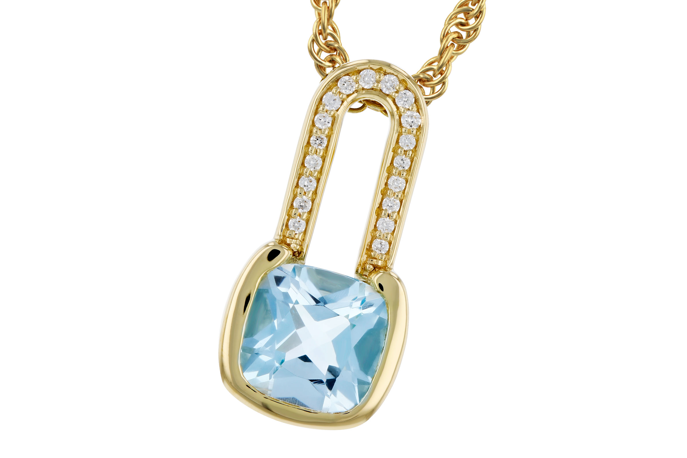 M321-03379: NECKLACE .91 SKY BLUE TOPAZ .95 TGW (6MM BT)