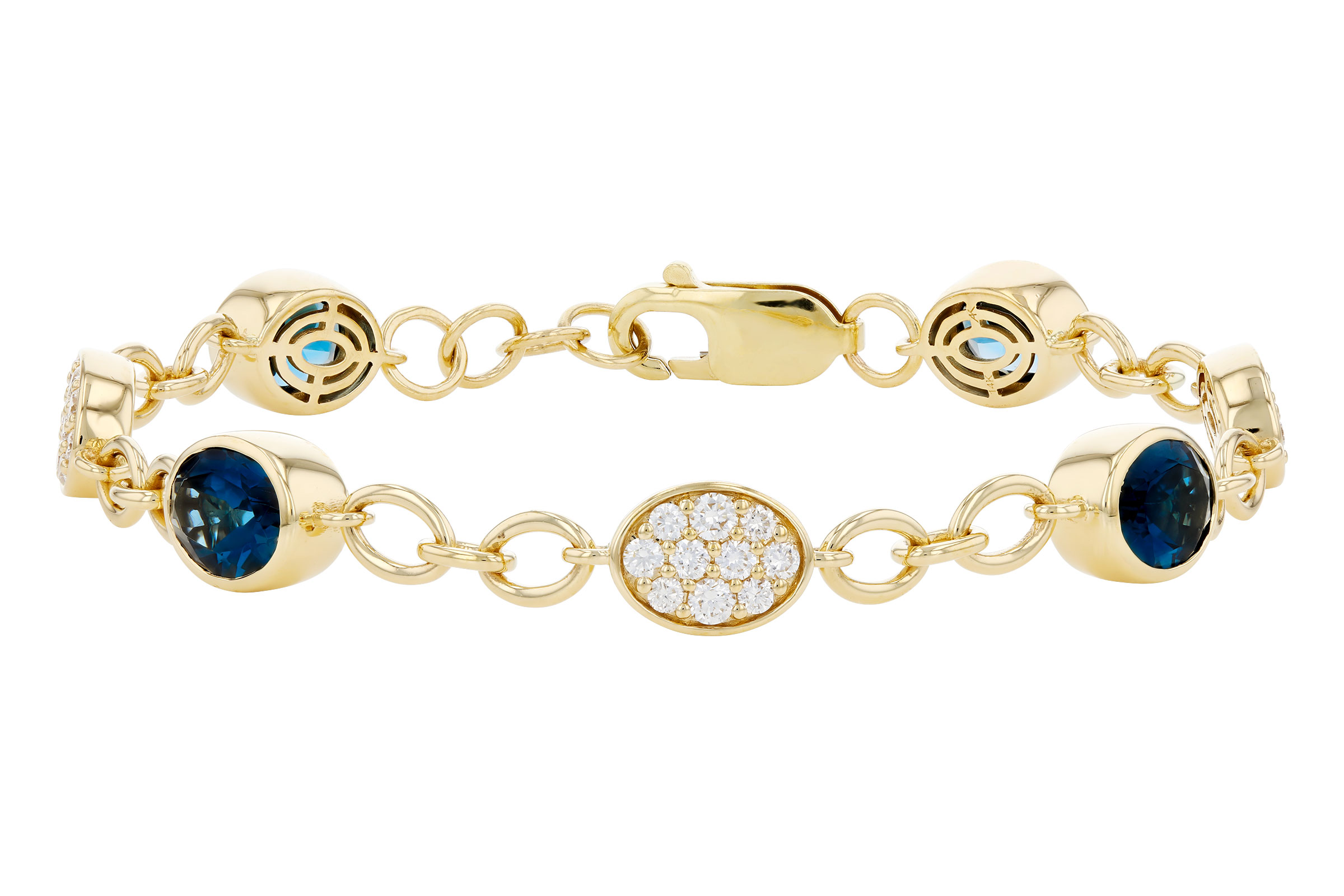 M321-03424: BRACELET 5.24 TW LONDON BLUE TOPAZ 6.00 TGW (7")