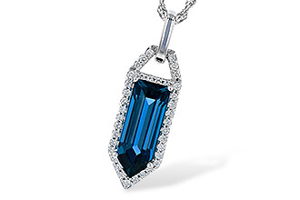 A318-29734: NECK 2.95 LONDON BLUE TOPAZ 3.12 TGW