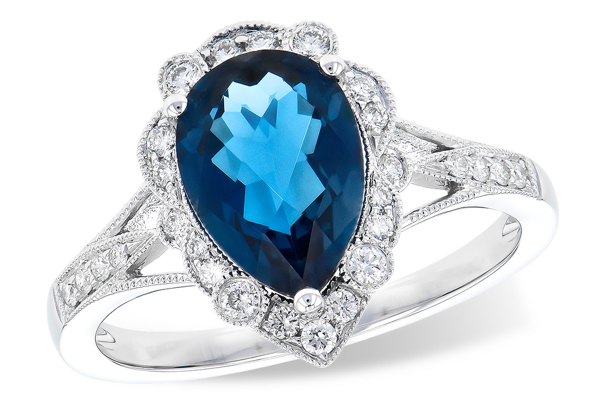 C318-34352: LDS RG 2.25 LONDON BLUE TOPAZ 2.47 TGW