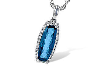 D235-62461: NECK 1.58 LONDON BLUE TOPAZ 1.70 TGW