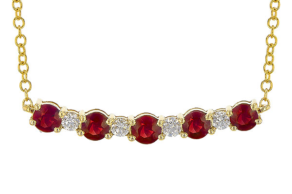 D235-63370: NECK .58 TW RUBY .70 TGW