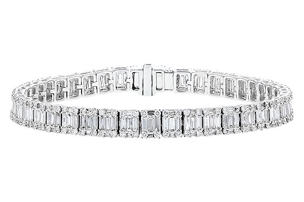 D319-20697: BRACELET 2.72 TW BAGUETTES 4.10 TW